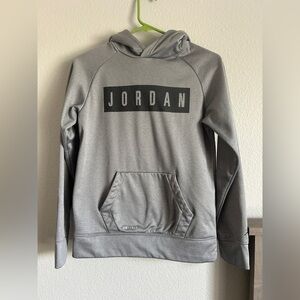 Air Jordan Boys Large Gray Hoodie